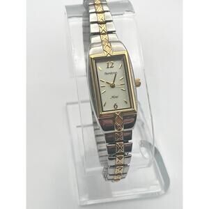 Armitron Now 75/3415 Petite Tank Women's Watch 16mm  - New Battery- Expandable